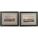 PAIR OF CHINA TRADE WATERCOLORS c. 1840, view of the Hongs at Canton; the other,  Harbor at Whampoa