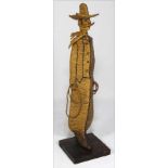 TWINE GAUCHO FIGURE   1950’s, 33”h