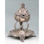 SPANISH COLONIAL SILVER INCENSE BURNER (INCENSARIO) prob. Argentina, 1800-1850
pierced and chased