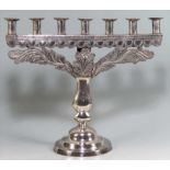 SPANISH COLONIAL SILVER 7-LIGHT CANDELABRA Alto Peru (Bolivia), 18th c.
horizontal candle sockets