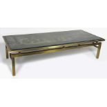 LARGE LAVERNE CHIN YING COFFEE TABLE c. 1960, signature on top Philip and Kelvin LaVerne
original