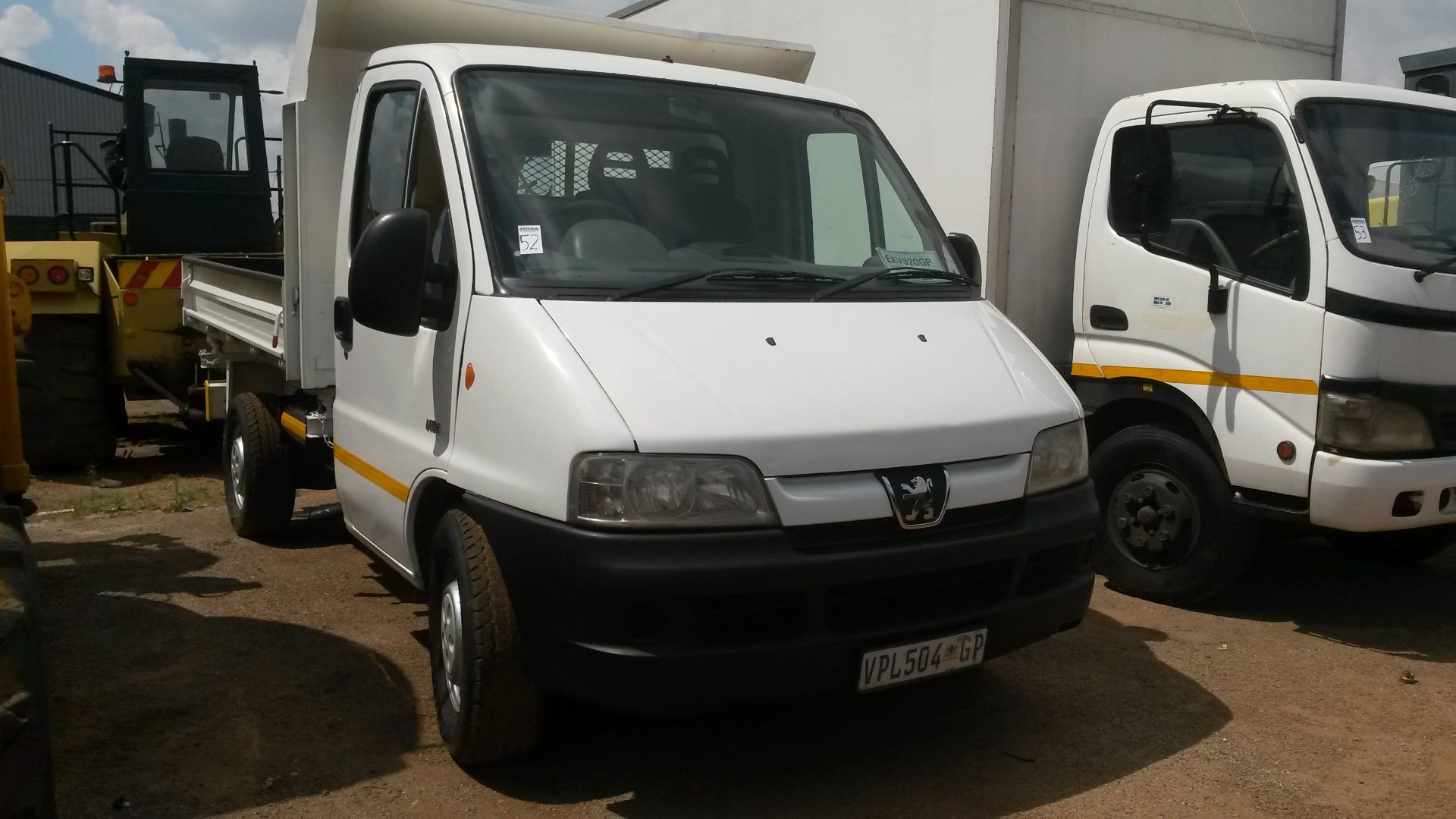 2007 PEUGEOT  HDI D/SIDE TIPPER  - REG NO: VPL504GP