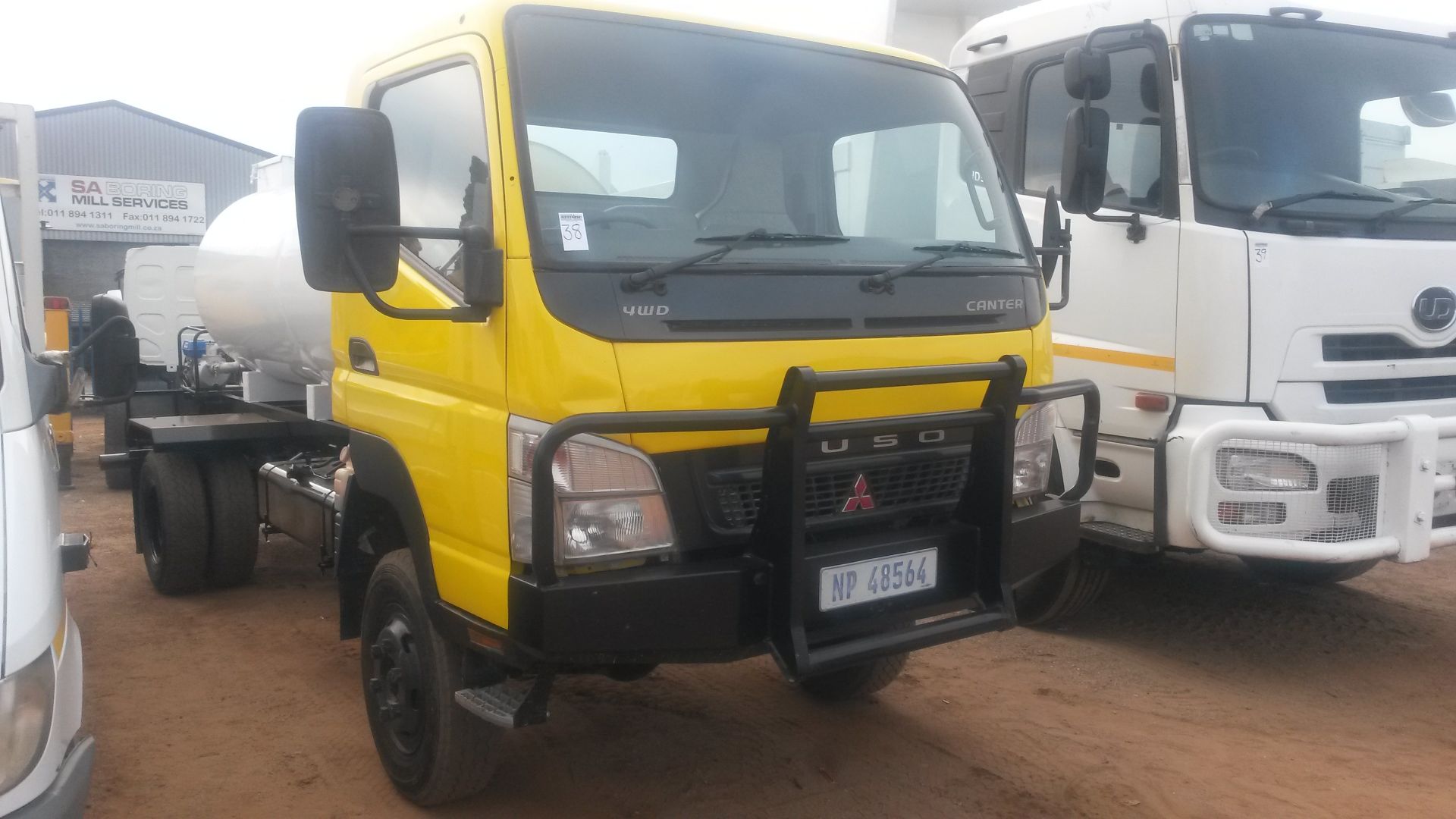 2008 MITSUBISHI FUSO FG6-106 TD 4X4 3,500LT WATER TANKER - REG NO: NP48564