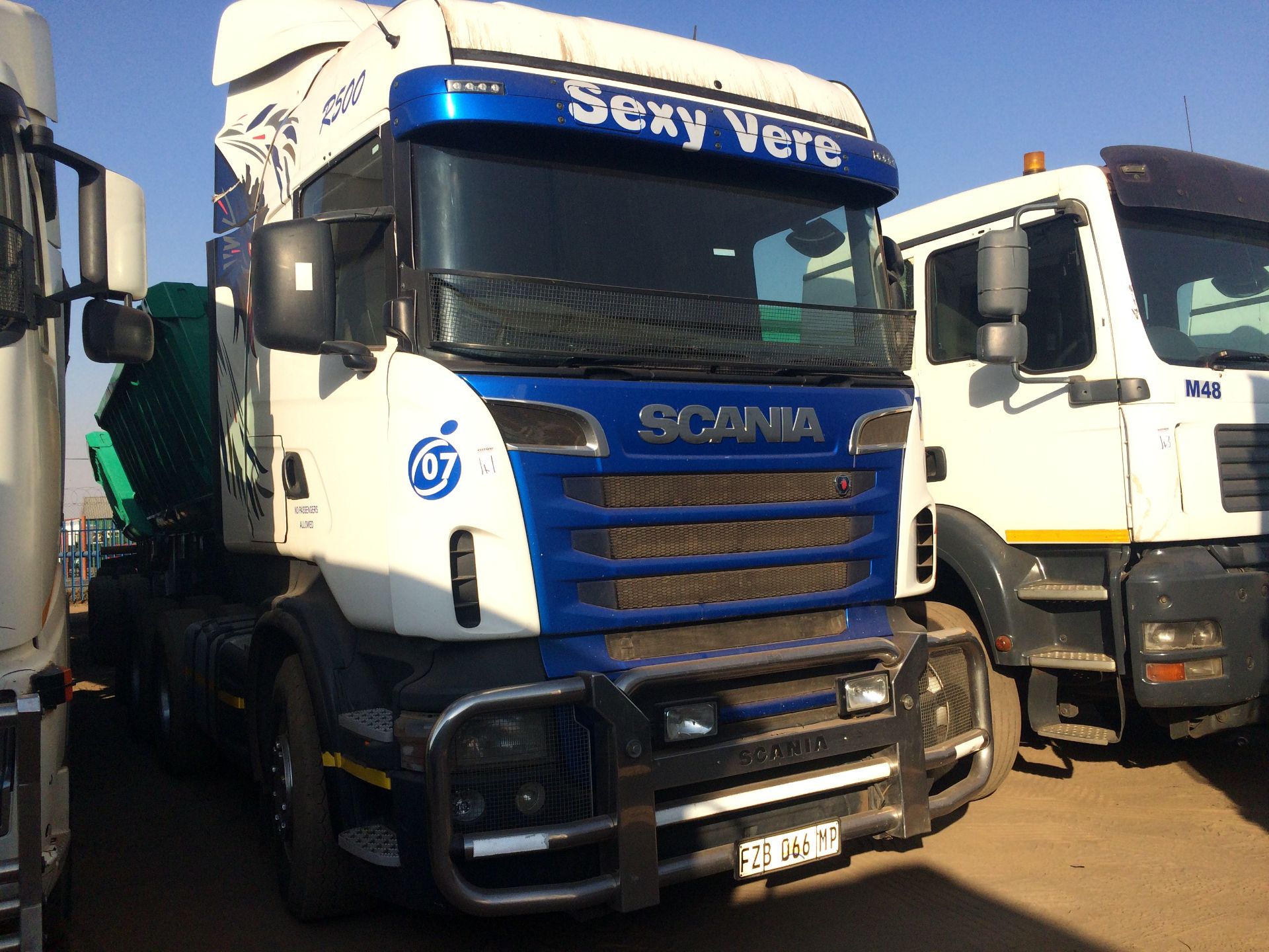 2012 SCANIA R500 6X4 T/T - REG NO: FZB066MP