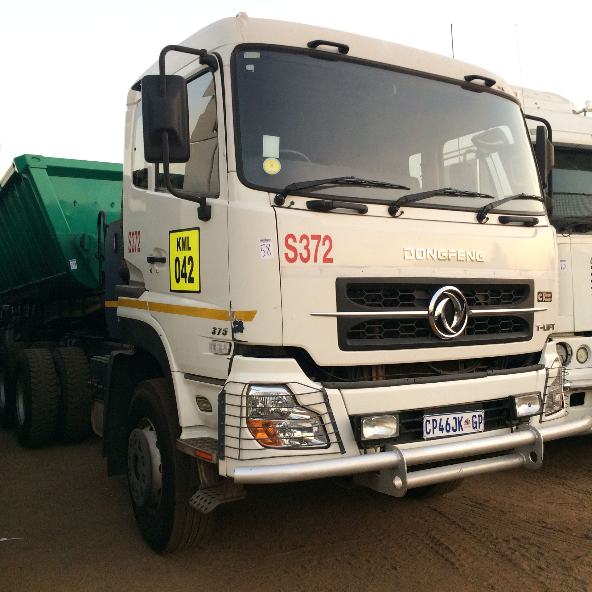 2013 DONGFENG 375 6X4 T/T  - REG NO: CP46JKGP