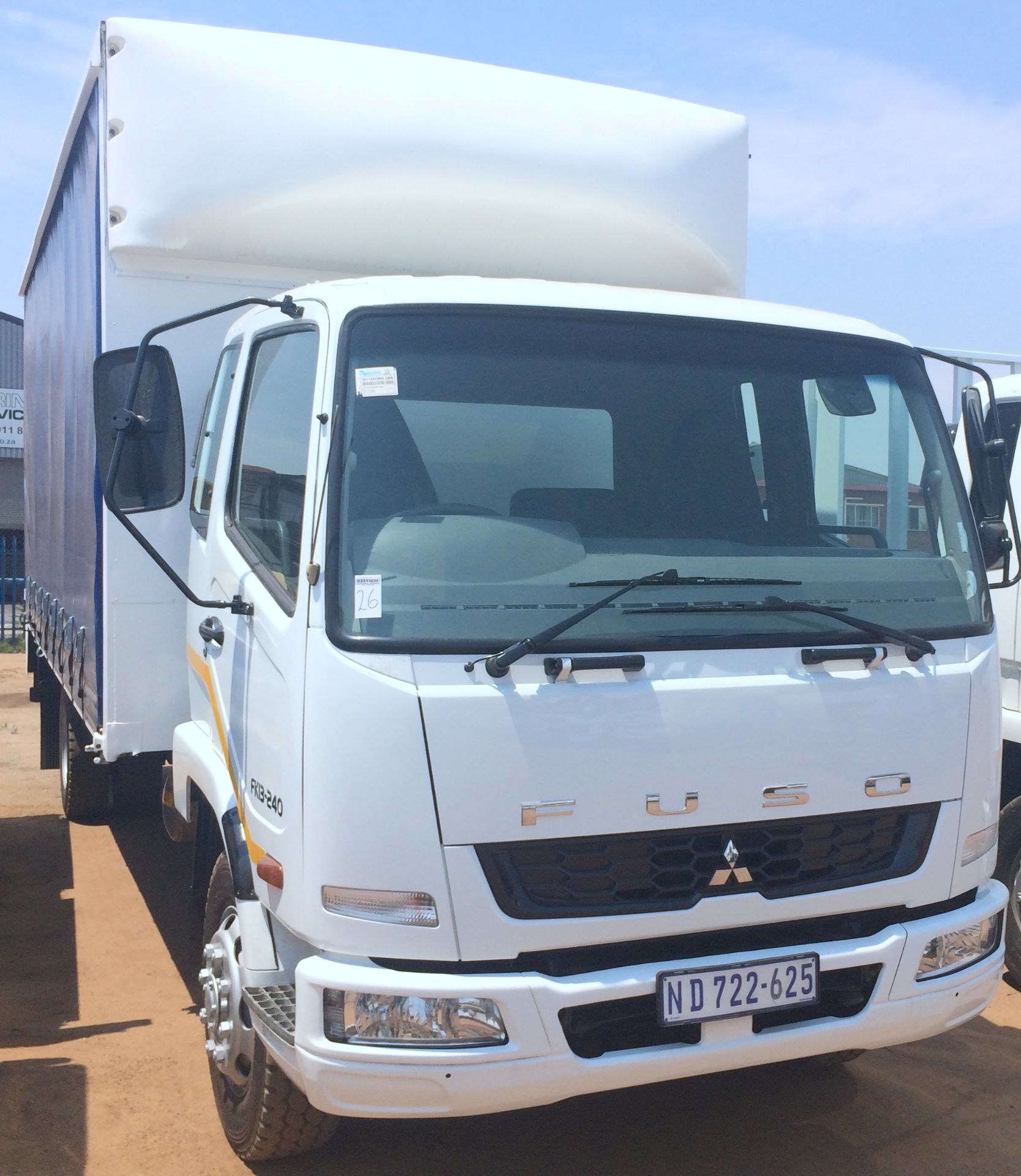 2012 MITSUBISHI FUSO FK13-240 TAUTLINER REG NO: ND722625