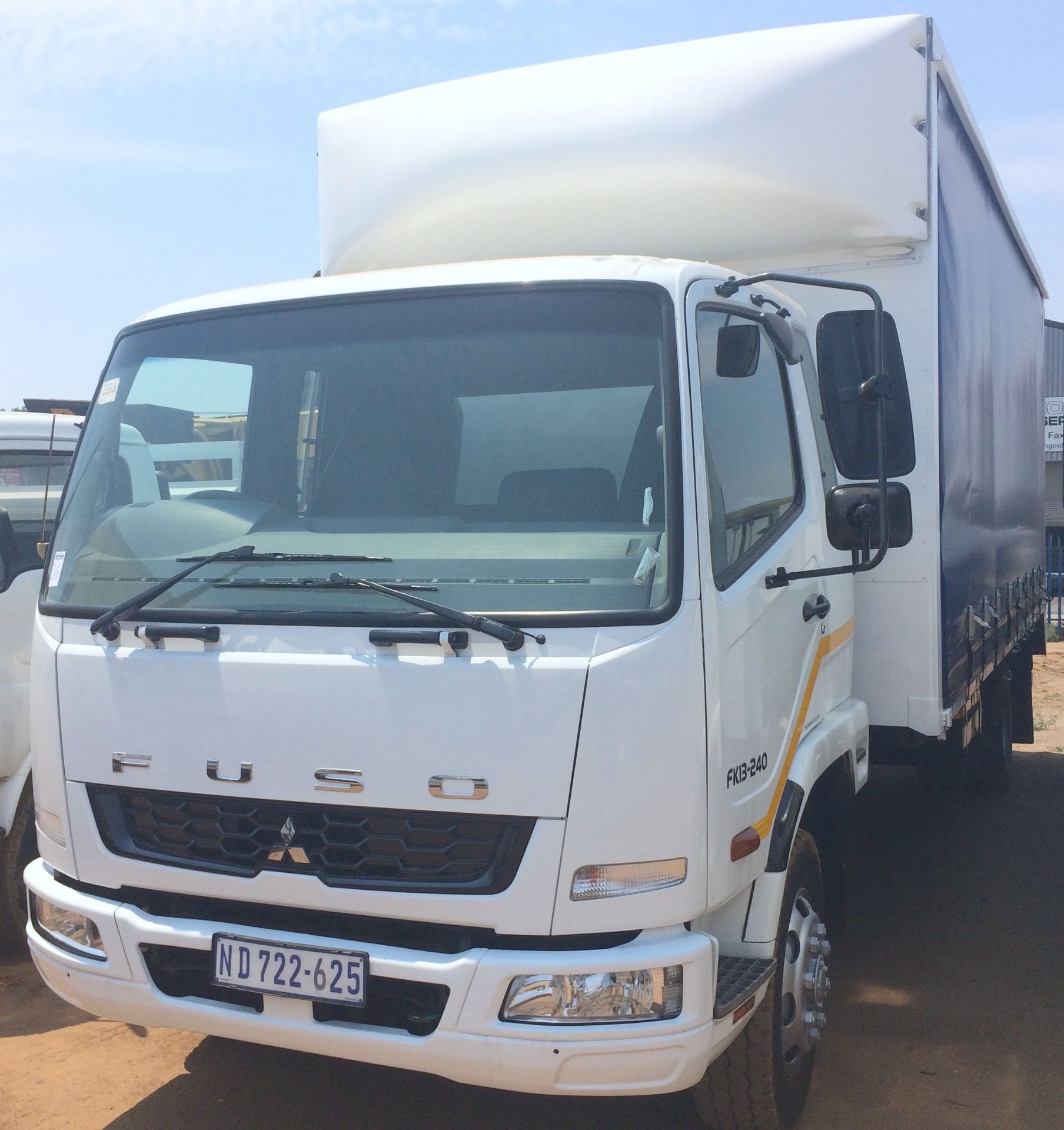 2012 MITSUBISHI FUSO FK13-240 TAUTLINER REG NO: ND722625 - Image 3 of 3