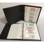 TWO ALBUMS OF WORLD BANKNOTES, to include a good selection of eastern European, many in high