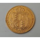 A VICTORIA 1892 JUBILEE LEAD HALF SOVEREIGN Buyers - for shipping pricing on this lot, visit www.