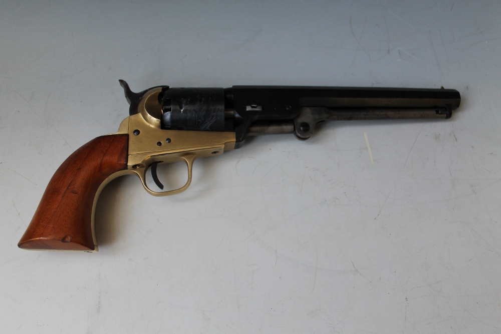 A REPRODUCTION NAVY COLT REVOLVER, made in Italy Buyers - for shipping pricing on this lot, visit - Image 2 of 4