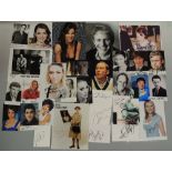 A COLLECTION OF TELEVISION AND THEATRE STAR AUTOGRAPHS, to include Michelle Ryan, Gemma Atkinson,