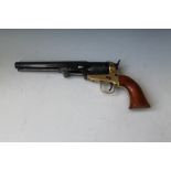 A REPRODUCTION NAVY COLT REVOLVER, made in Italy Buyers - for shipping pricing on this lot, visit