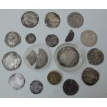 A COLLECTION OF HAMMERED COINS, to include a Henry VII profile issue groat, Charles I shilling,