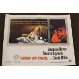 A VINTAGE 1962 FILM POSTER FOR 'TERM OF TRIAL', starring Laurence Oliver Buyers - for shipping