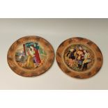 A PAIR OF BESWICK SHAKESPEAREAN PLAQUES, 'As you like it' and 'Romeo and Juliet', Dia 31 cm (2)