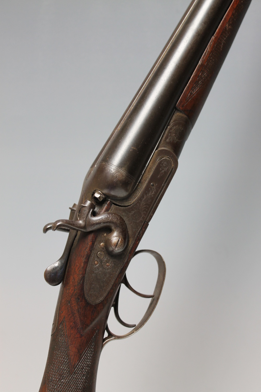 A DEACTIVATED BREECH LOADING 12 BORE DOUBLE BARRELLED SHOTGUN, made by 'T. Wild, Whittal Street,