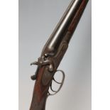 A DEACTIVATED BREECH LOADING 12 BORE DOUBLE BARRELLED SHOTGUN, made by 'T. Wild, Whittal Street,