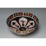 A LARGE ROYAL CROWN DERBY IMARI BOWL, with decoration both inside and out, Dia 29 cm Buyers - for