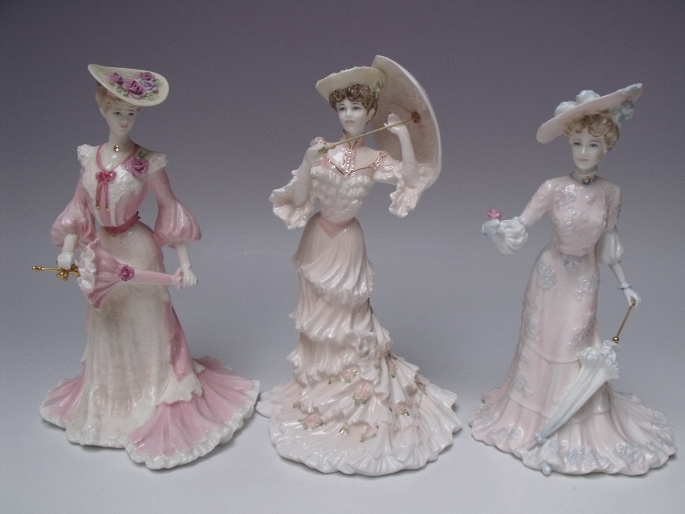 THREE LIMITED EDITION COALPORT FIGURES, comprising 'Lady Frances on the Grand Tour' - number 535