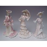 THREE LIMITED EDITION COALPORT FIGURES, comprising 'Lady Frances on the Grand Tour' - number 535