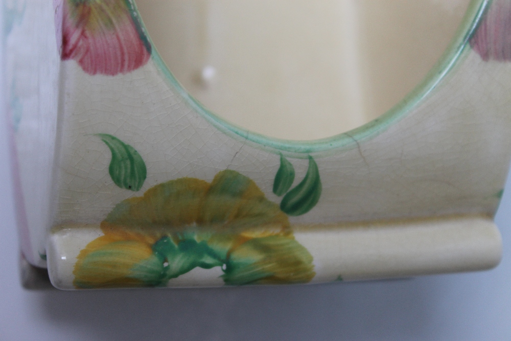 A CLARICE CLIFF OVAL PLANTER IN THE VISCARIA PATTERN, printed marks to the base, W 21.5 cm S/D - Image 4 of 5