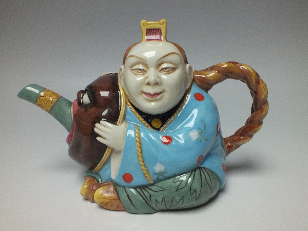 A MINTON ARCHIVE COLLECTION LIMITED EDITION 'CHINAMAN TEAPOT', number 631 of 2500, complete with box