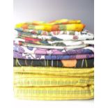 A COLLECTION OF VINTAGE FABRIC AND TEXTILES, to include a large quantity on fabric pattern and