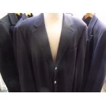 A COLLECTION OF FIVE GENTS VINTAGE OVERCOATS AND JACKETS, to include a 'Hugo Boss' cashmere