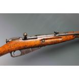A DEACTIVATED CHINESE TYPE 53 BOLT ACTION CARBINE, 510 mm long 7.62 mm calibre barrel with 1955
