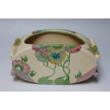 A CLARICE CLIFF OVAL PLANTER IN THE VISCARIA PATTERN, printed marks to the base, W 21.5 cm S/D