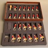 A BOXED GOOD SOLDIERS SET, of 18th century military band