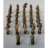 A COLLECTION OF BRITAINS METAL SOLDIERS, depicting the USA Army marching band (approx 27)