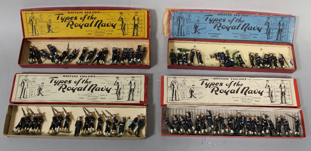 A COLLECTION OF APPROXIMATELY SIXTY FIVE METAL FIGURES BY BRITAINS, of British sailors marching