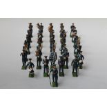 A COLLECTION OF METAL SOLDIERS, depicting the Royal Air Force marching band, possibly some