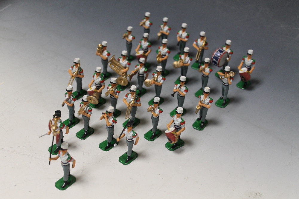 A COLLECTION OF REPRODUCTION METAL SOLDIERS OF MARCHING BANDS including Women's Royal Canadian Naval - Image 9 of 10