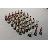 A COLLECTION OF BRITAINS METAL SOLDIERS, depicting the Fort Henry marching band (approx 39)