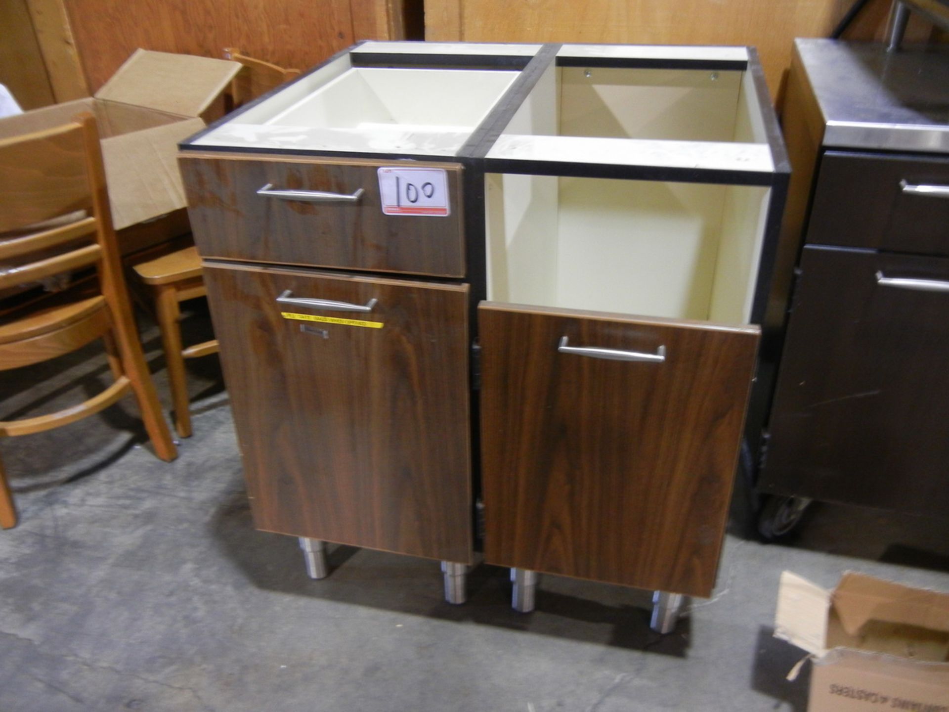 LOT - WOODEN UNDER COUNTER CABINETS