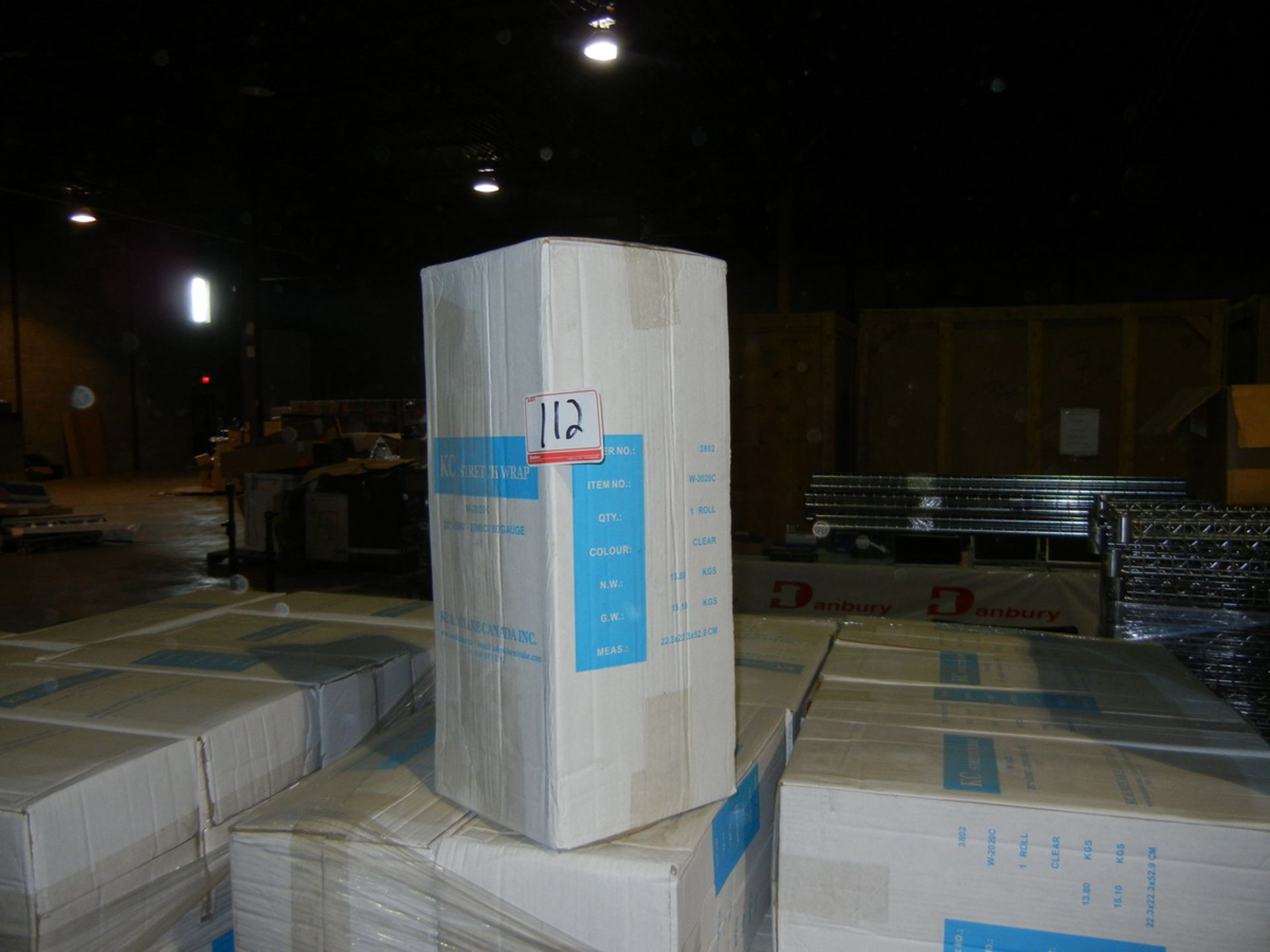 KC STRETCH WRAP ITEM # W-2020C, 20" X 5000' - 20 MIC/80 GAUGE SHRINK FILM