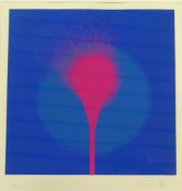 Piene, Otto: Farblithographie 30/100 1968/69  Lithographie von 3 Platten auf Bütten, rechts unten