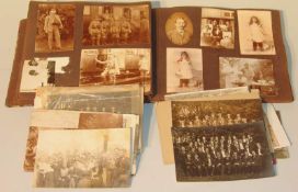 Konvolut Photos u. 1 Album, 1. Weltkrieghistorisch interessantes Konvolut von meist privaten Bildern
