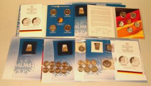 Münzsammlung 5 DM - 10 Euro Gedenkmünzen sowie ErstabschlägeMonaco Erstabschlag ca. 4 x 10 DM,