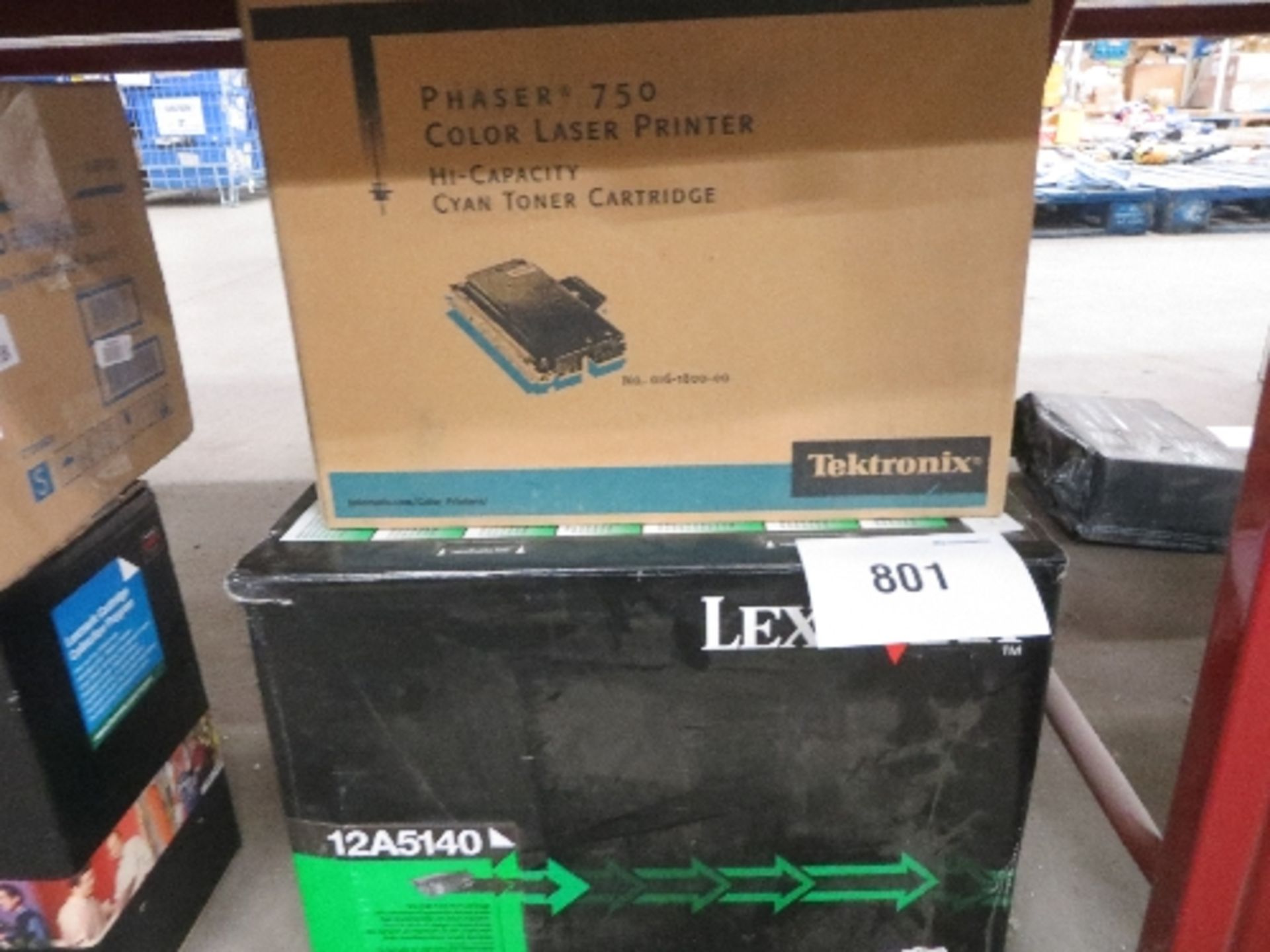 tektronix 750 laser painter cartridge and lexmark 12a5140 toner cartridge