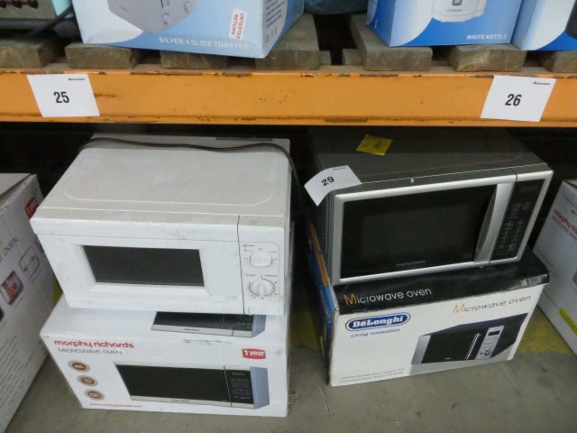 4X ASSORTED MICROWAVES