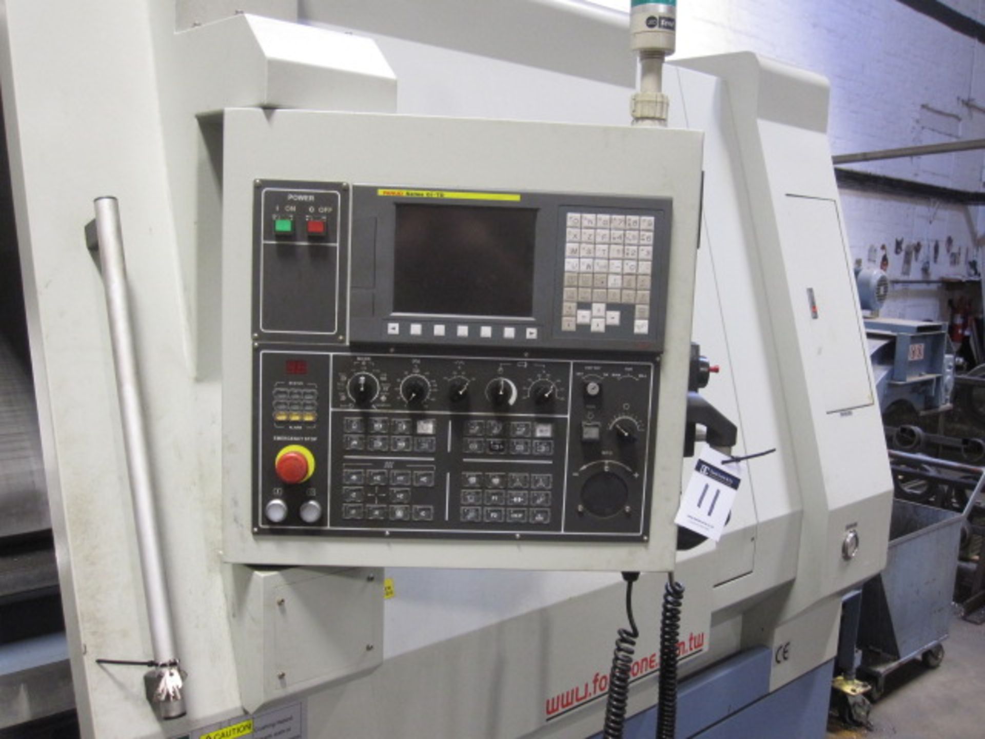 FORCE ONE Model TC3523 heavy duty horizontal 12 station CNC turret lathe. Serial No/DOM: T363013 ( - Image 4 of 6