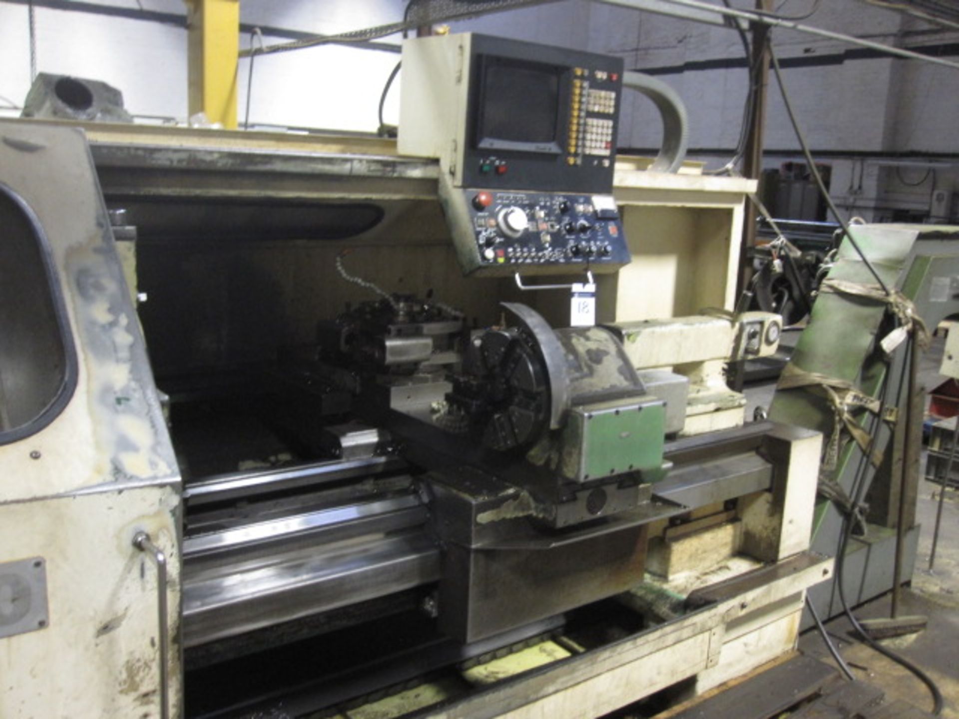 DAEWOO Model PAN20 twin turret CNC lathe. Serial No/DOM: 190108 (believed to be 1984). Capacity: 520 - Image 2 of 4