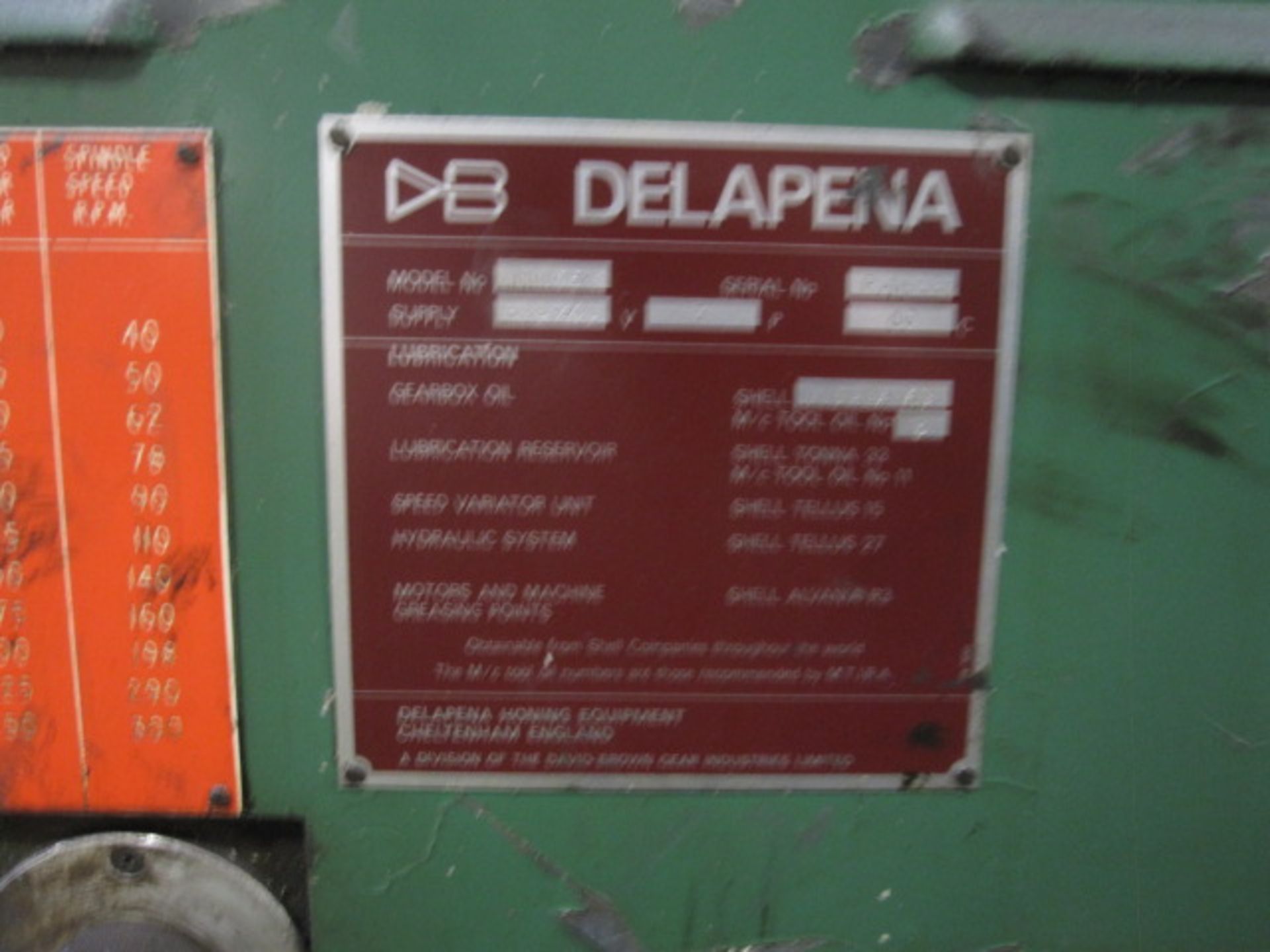 DELAPENA Model HHM.15.20 horizontal honing machine. Serial No/DOM: P1622 (DOM not found). - Image 3 of 6