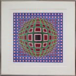 Vasarely, Viktor (1908 Pecs - Annet-sur-Marne 1997)Kinetische Komposition. Farbserigraphie, re. u.