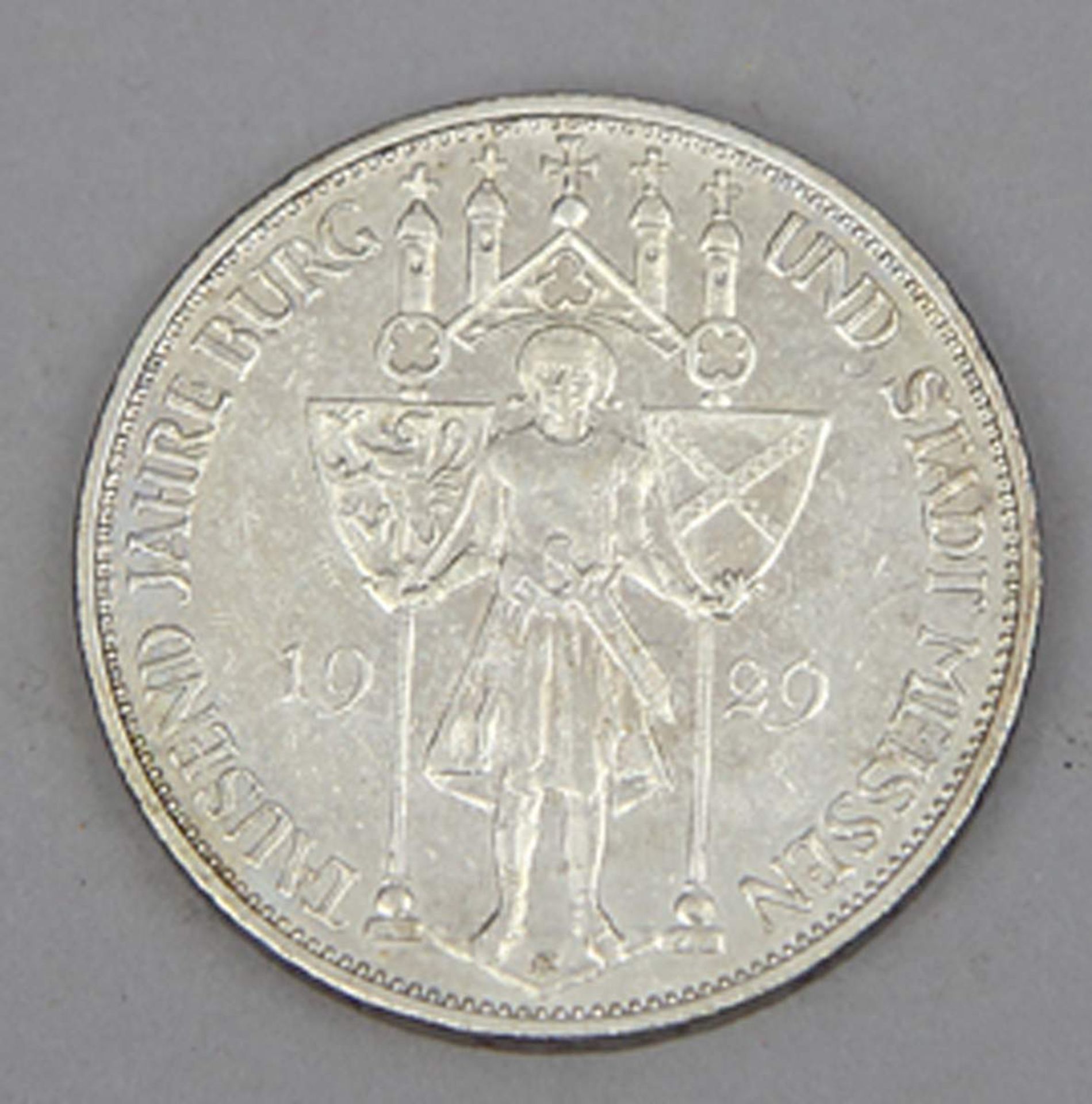 Weimarer Republik, 3 Mark 1000 Jahre Meissen 1929 E.vz-stgl.Mindestpreis: 40 EUR