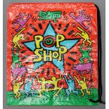 Haring, Keith (1958 Kutztown - New York 1990)Originaler "POP SHOP"-Beutel "New York" aus dem 1985.