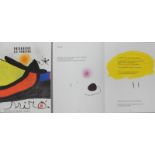 Derrière le Miroir Nr. 186/193/194: Joan Miro, Paris, von 1970/71.Buch mit Original-